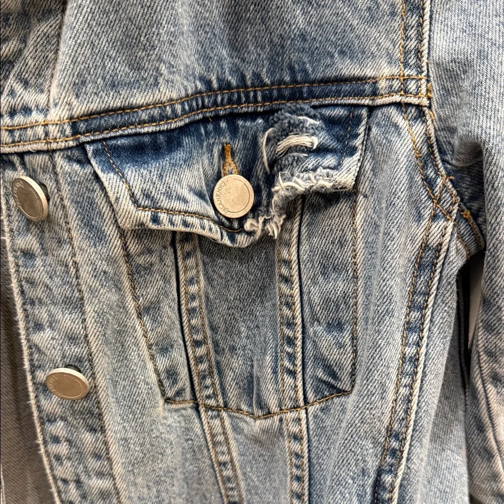 Blank NYC oversized Blue Denim Jacket - Picture 3 of 7